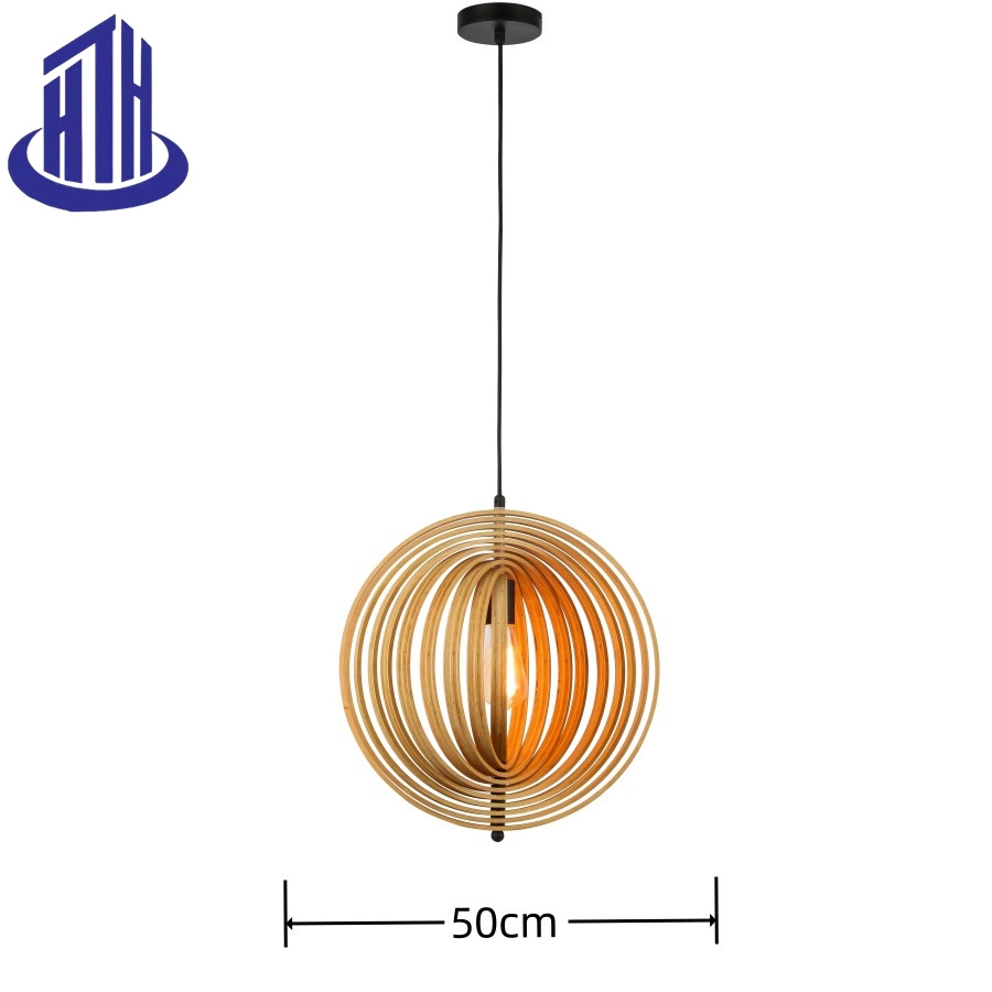 Environmental E27*1-Light Natural Wood Ceiling Chandelier Pendant Light (669B)