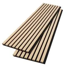 Light Oak Acoustic Timber Slats Panel