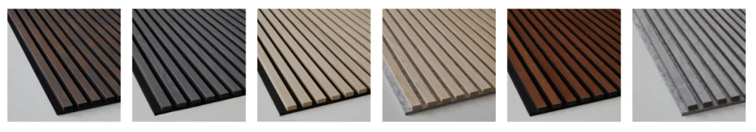 Wooden Slat &amp; Pet Acoustic Panel for Wall and Ceiling Sound Absorption Solution