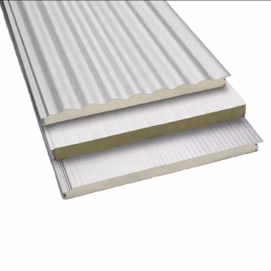New Lowest Metal Roofing Cost Insulated Roofing Panels, High Quality Room Divider Panel, PIR/RO Ck Wool Roof Sandwich Panel