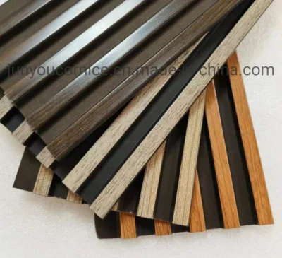 Ceiling Wall Decoration New Arrival Building Materials 3D Wood PS Fluted Wall Panel