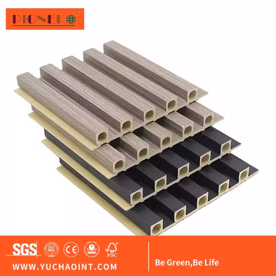 Household PVC Solid Indoor Wall Board Waterproof Wood Wall Cladding TV Background Interior WPC Wall Panels