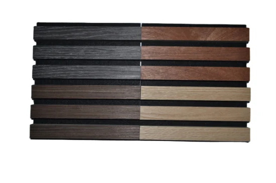 Natural Walnut Decorative Wood Slat Panels Akustik Panel MDF Wood Slat Panels